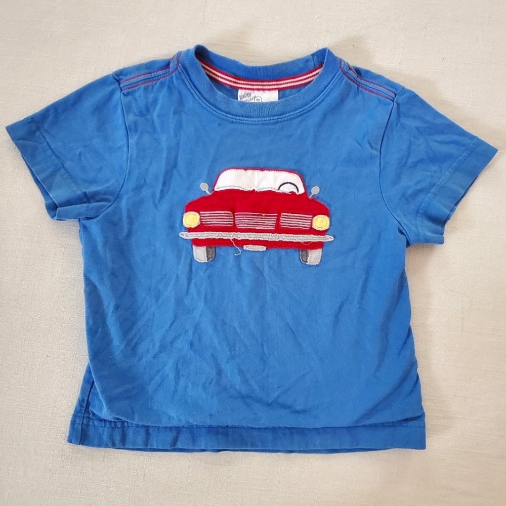 Hanna Andersson car applique shirt 3t 90